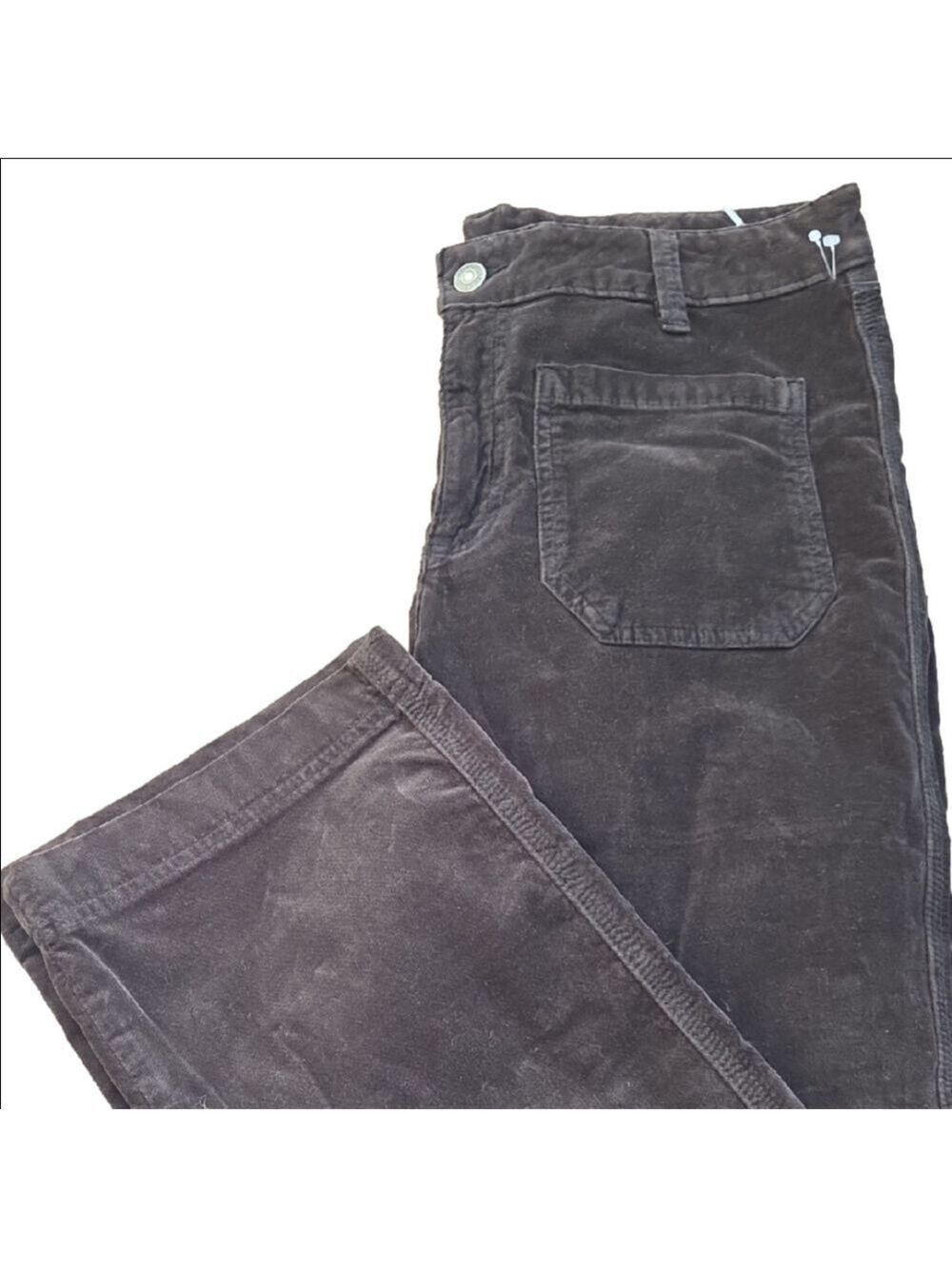 NwOT Never Worn Free People Womens Velvety 12 Pants in Chocolate Brown - Picture 11 of 14